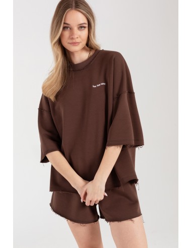 T-SHIRT UNISEX MINODRO BROWN