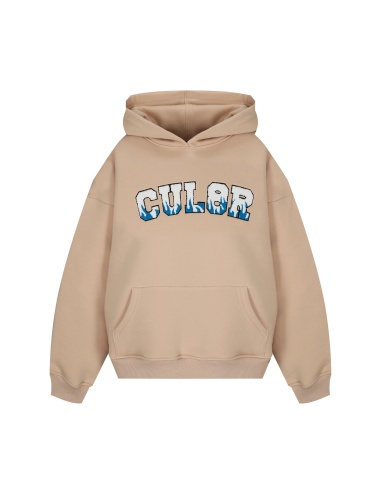 HOODIE BLUE FIRE BEIGE