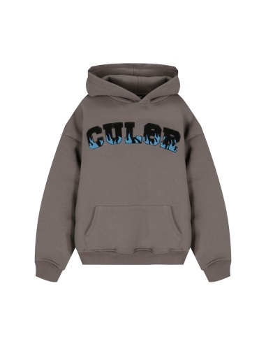 HOODIE BLUE FIRE BROWN